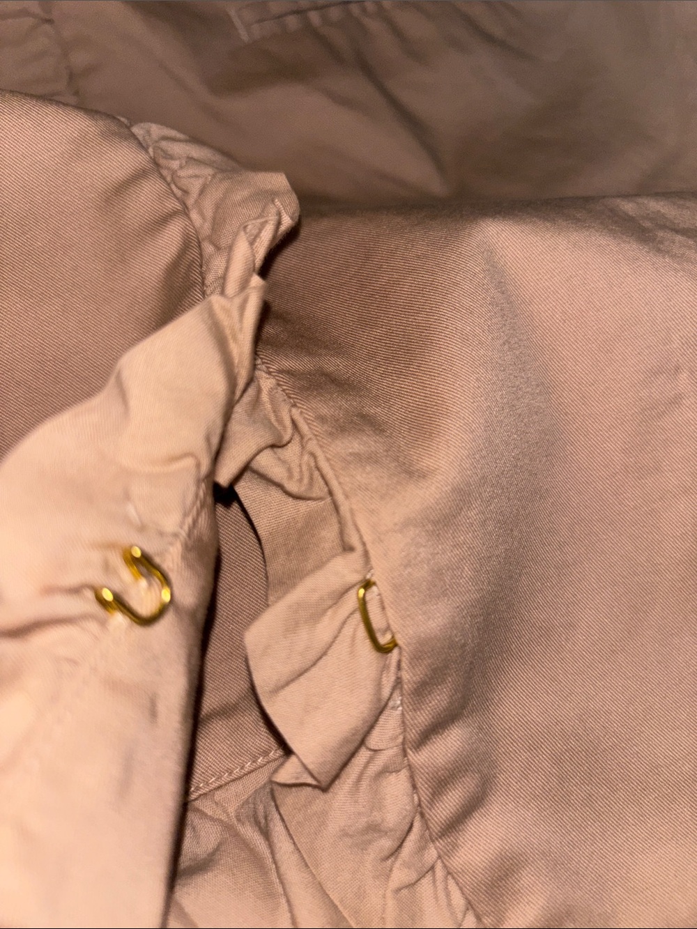 Crown & Ivy Curvy Feminine Ruffle Khaki Blazer Jacket Coat Plus Size 2X NWT - Picture 10 of 10